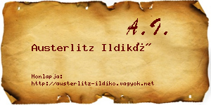 Austerlitz Ildikó névjegykártya
